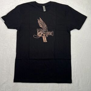 FOO Fighters slam dance concert release band black gold T-shirt Men‎ Small